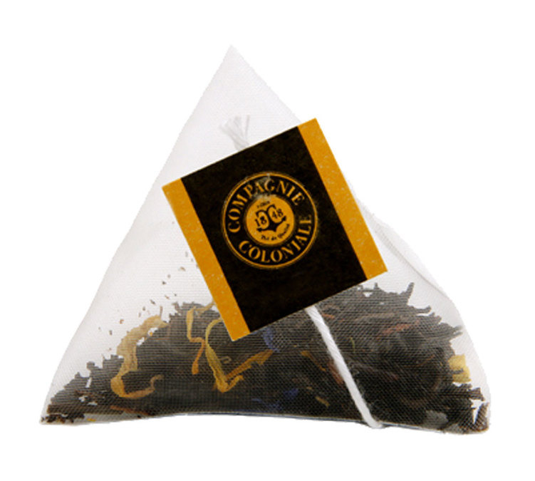 Compagnie Coloniale piramidės formos šilkinis arbatos maišelis berlingo